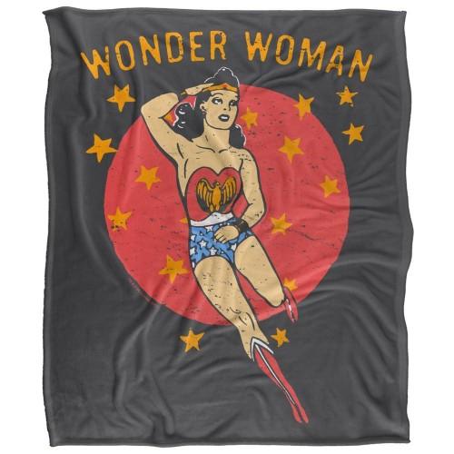 Wonder Woman Circle Soft Touch Blanket