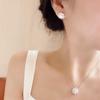 New S925 Sterling Silver Korean Floral Zircon Stud Earrings for Women