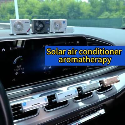Auto Lufterfrischer Solar Mini Klimaanlage Modell Auto Aromatherapie Diffusor Auto Duft Maschine Vent Clip Parfüm Diffusor Auto Zubehör