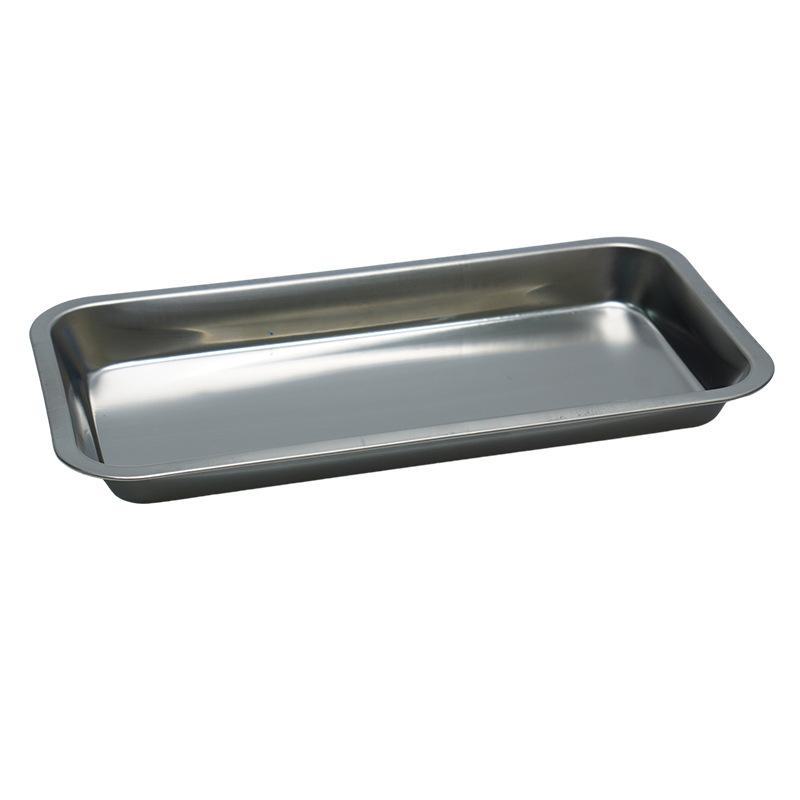 304 Stainless Steel Dental Surgical Tray - Flat Bottom for Disinfection and Oral Devices