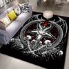 Epic Dragon Skull Rug for Gothic Decor | Unique Fantasy Art Carpet | Dark Theme Living Room Accessories Skid Resistant Carpet