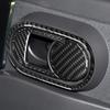 6Pcs For Jeep Wrangler 2007-10 Carbon Fiber Interior Rear Door Handle Cover Trim