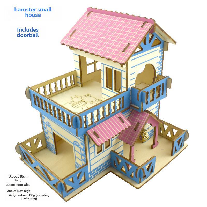 

Двоповерхова вілла Хом як з масиву дерева з каркасом для лазання та сходами As shown in picture