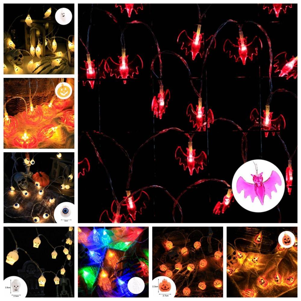Pumpkin Halloween Decorations for Home 1.5m 10Led Halloween Light String  Hanging Lamps