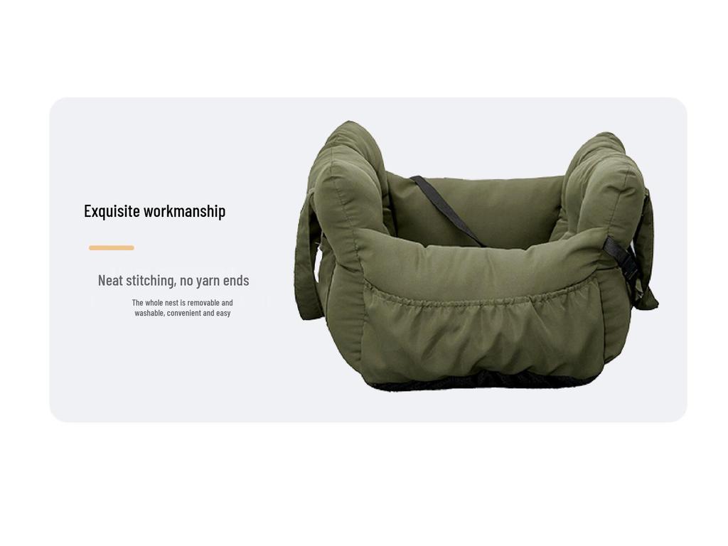 Portable Pet Car Seat: Multifunctional Nest Pad for Cats & Dogs