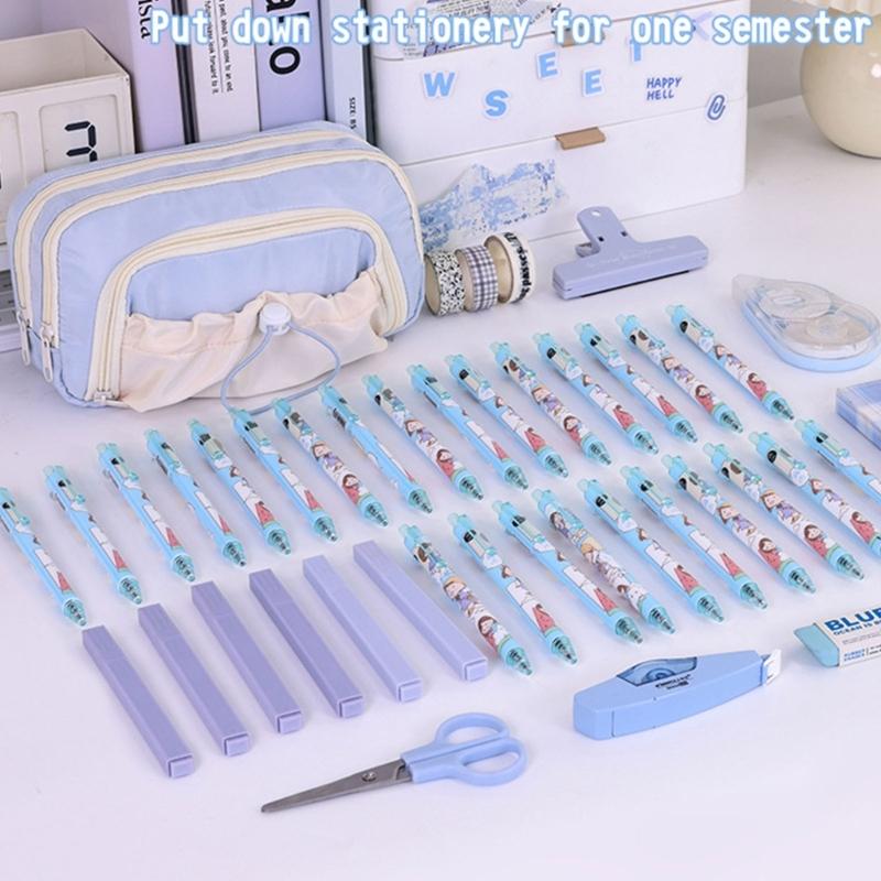 Stylish Rope Tie Organizers With Multiple Compartments Spacious Storage Waterproof Pen Organizers For Students