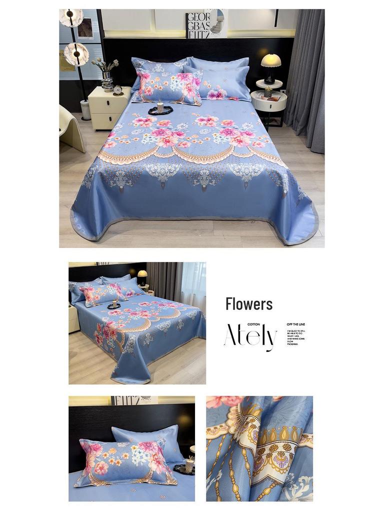 Ice Silk Summer Cool Mat Set: Foldable & Washable Three-Piece for Dormitory Single Beds