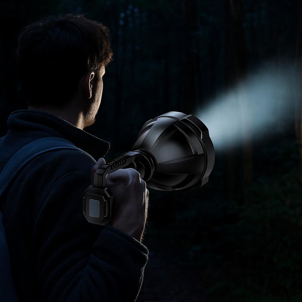 Portable Strong Light Searchlight Powerful Illumination Handheld Spotlight  Adventure Sports