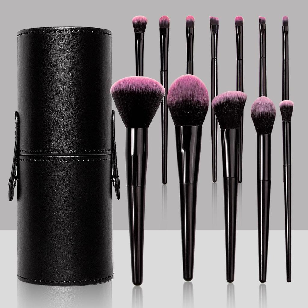 12-Piece Soft Bristle Makeup Brush Set: Includes Powder, Eyeshadow, and Lip Brushes