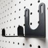 Wall Mounted Wall Mounted Hanger Double Hook Elongated Mounting Slots Storage Holder Metal Heavy Duty