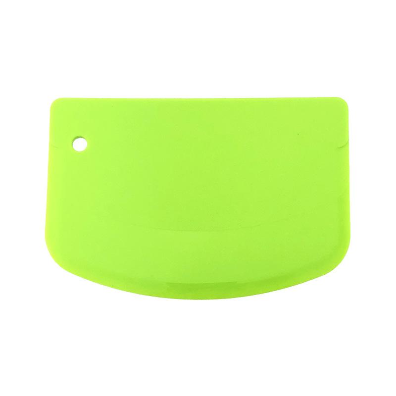 Набор из 3 больших пластиковых скребков для выпечки: Лопатка для торта, Скребок для крема, Трапециевидный нож.