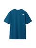 The North Face GTD Melange Crew Short Sleeve Mountain Size M Men's T-Shirt, Blue,
