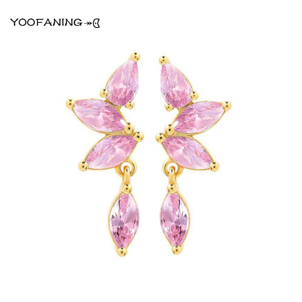 925 Silver Ear Needle High Luxury Earrings Colored Zircon Leaf Tassel Design Exquisiteearrings for women Jewelry Party