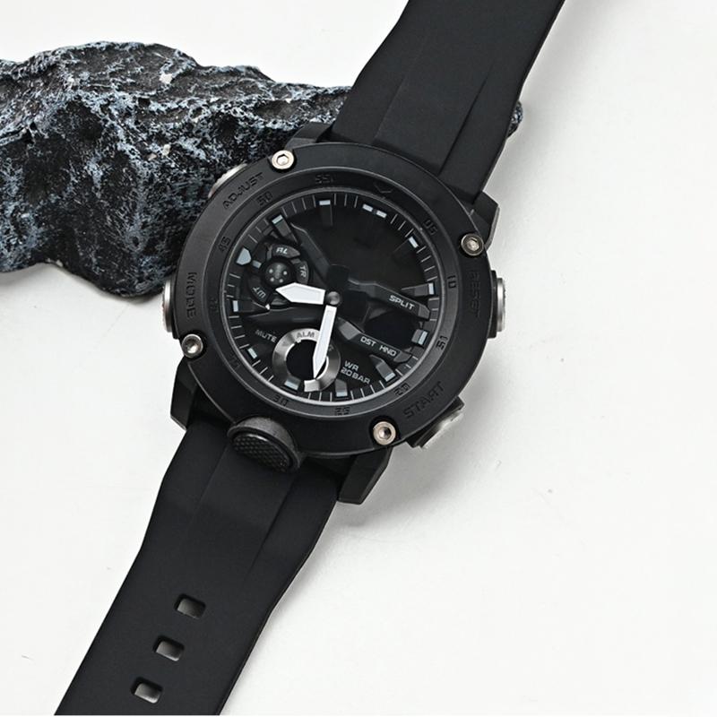 Cinturino in Silicone ad Alta Resistenza per Casio Serie PROTREK PRG-650Y/600 PRW-6600 GA-2000 Uomo Sportivo Impermeabile Cinturino Braccialetto 24mm