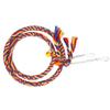 Bird Swinging Toy Parrot Cotton Round Hanging Rope Toy Bird Cage Stand Pet Accessory(BlueRed )