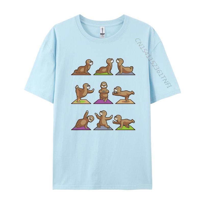 Sloth Sloth Yoga Poses Sports Gymnast Tshirt Mens Designer Clothes Cotton T Shirt Men TShirt Sports T Shirt Men