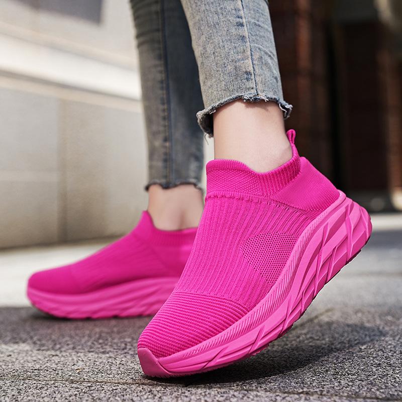 Women's Shoes Socks Shoes Xiyin Mesh Breathable Running Shoes Thick Sole Lightweight Foot Cover Sports and Leisure Men's Shoes