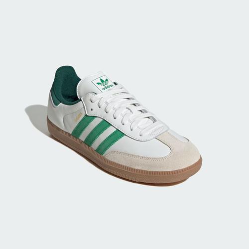 Adidas SAMBA OG SHOES White/Green JI3202 Unisex Size