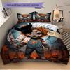 Horror Doll Knife Print 3Pcs Bedding Setduvet Cover With 2 Bedropillowcase Home Birthday Gift