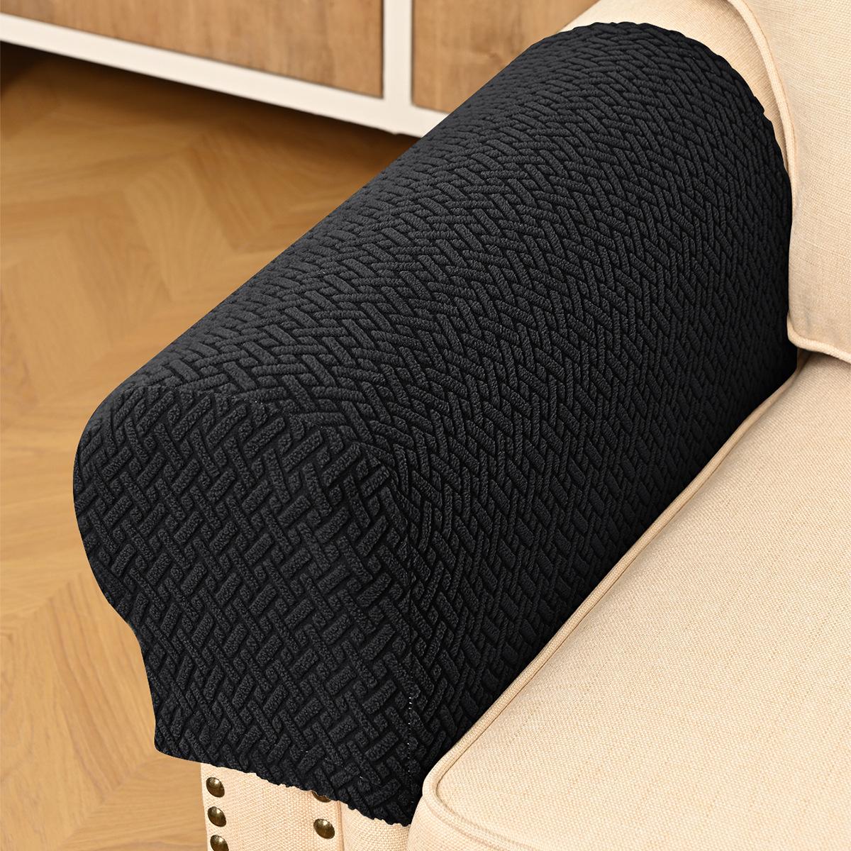2pcs Jacquard Sofa Armrest Covers Stretch Spandex Anti Dirty Removable Armchair Slipcover Elastic Couch Protector Pet Friendly 1 set 2pcs 2650₽