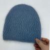 Autumn and winter new women's high-end knitted outdoor warm soft waxy plush knitted hat, solid color versatile stacking hat shows face