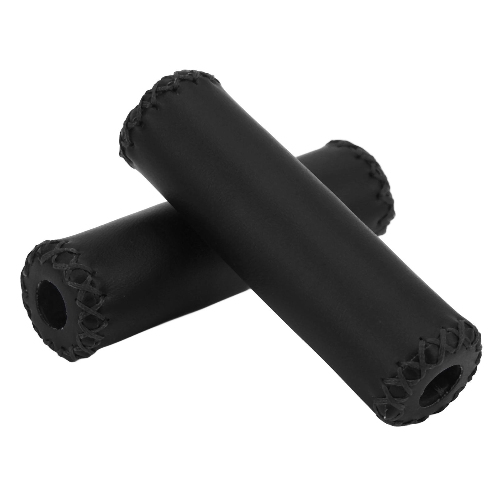 

Bike Handlebar Grip Retro PU Leather Handle Grips Wear Resistant Handlebar Cover