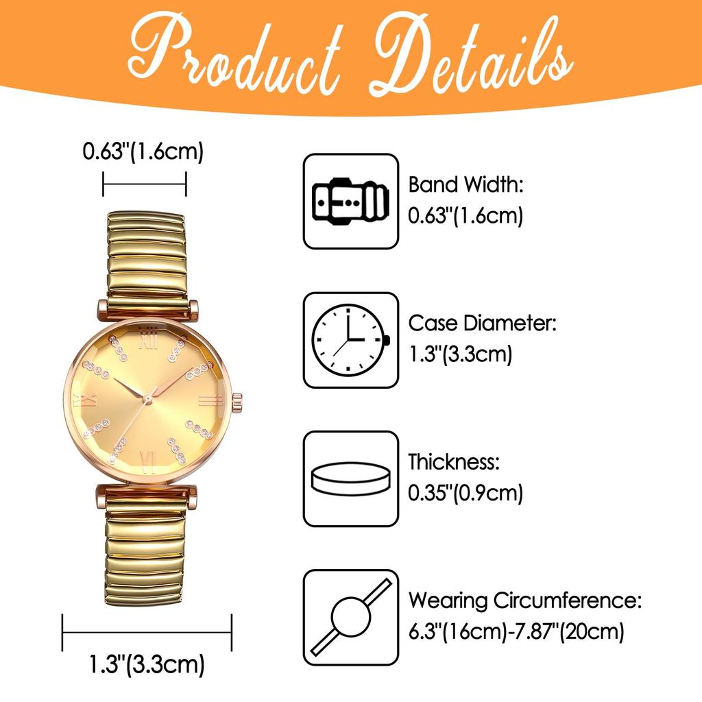 Women's Watch Waterproof Fashionable Snake Clasp Stainless Steel Band Quartz Analog Display Free Size Fashion Accessory