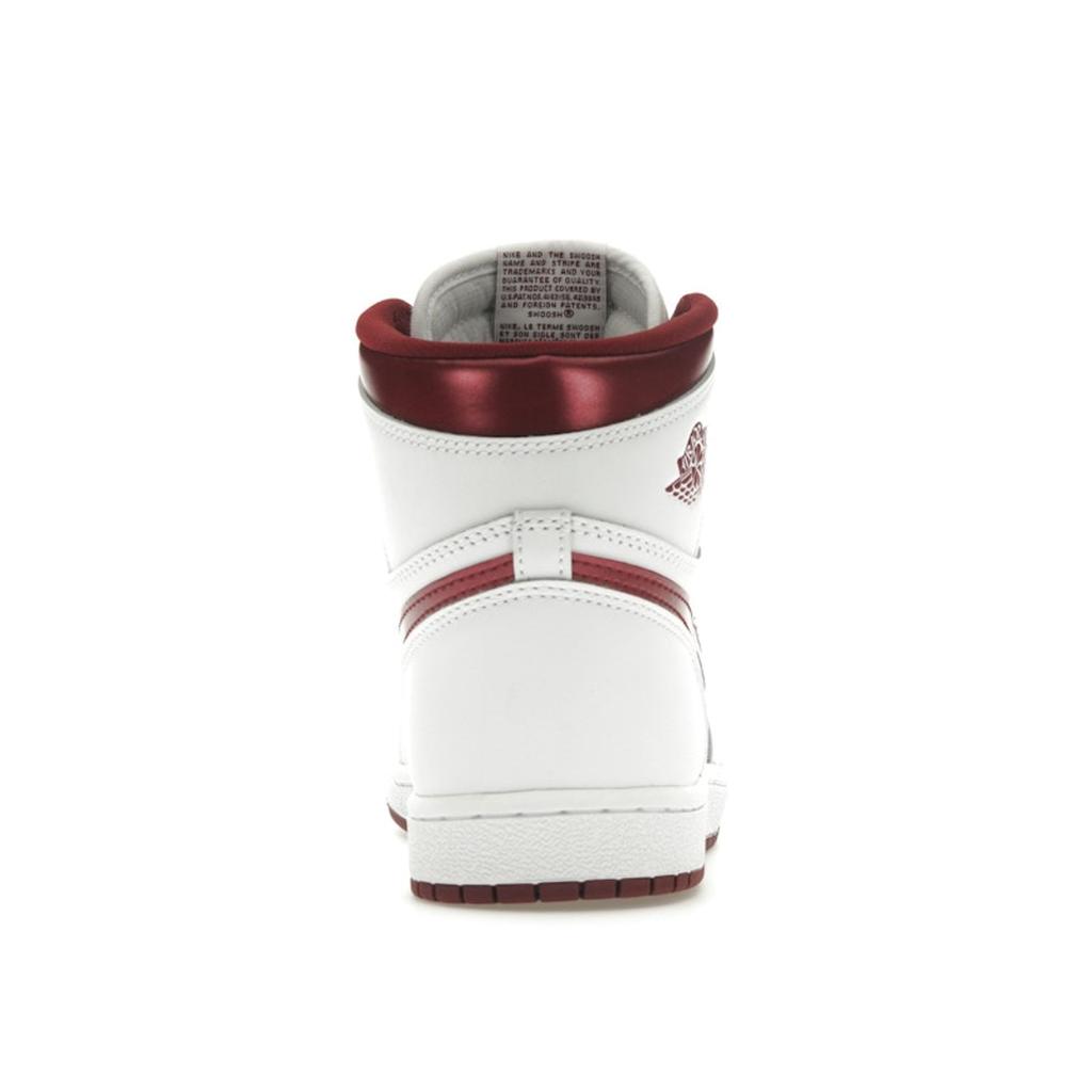 Air Jordan 1 Retro High 85 OG Metallic Burgundy Unisex Sneakers White Team-Red BQ4422-161