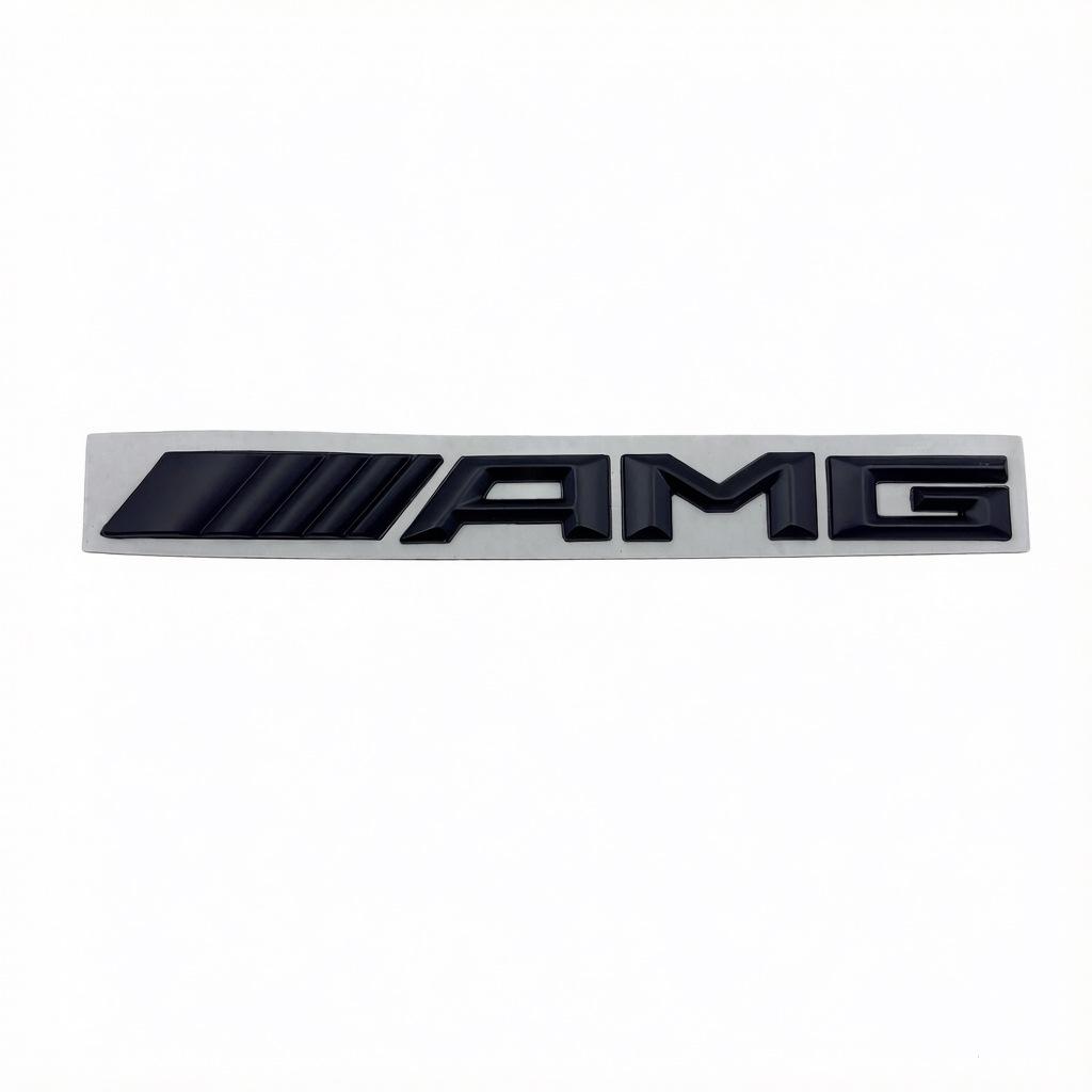 Mercedes-AMG Silbernes Metall-Logo-Aufkleber - Geeignet für AMG