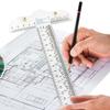 T Square Ruler Clear Acrylic T Shape Ruler Clear Transparent In Both Inches and Metric Measurements Straight Ruler Tool