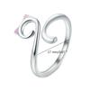 Adjustable Yarn Cat Ears Rings Ornament Modern and Simple Rings Jewelry Personalized Cat Shaped Finger Rings Accessory