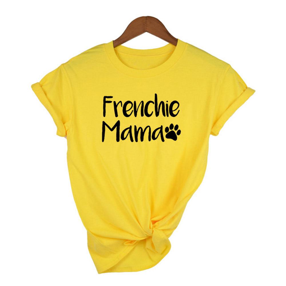 French Bulldog Mama Print T Shirt For Dog Owners Dog Mom Pet Lover Mom Life Mother