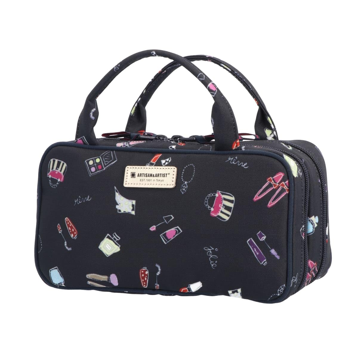 

[ARTISAN&ARTIST*] Pouch with Curler Pocket and Outer Pocket, Reve Mystique, 5WP-RY22