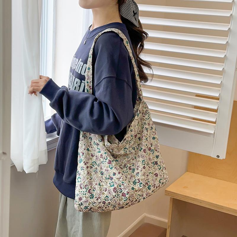 Foreign style niche design oblique span bag leisure large capacity 2025 spring shoulder shopping bag fashion tote bag women's tide