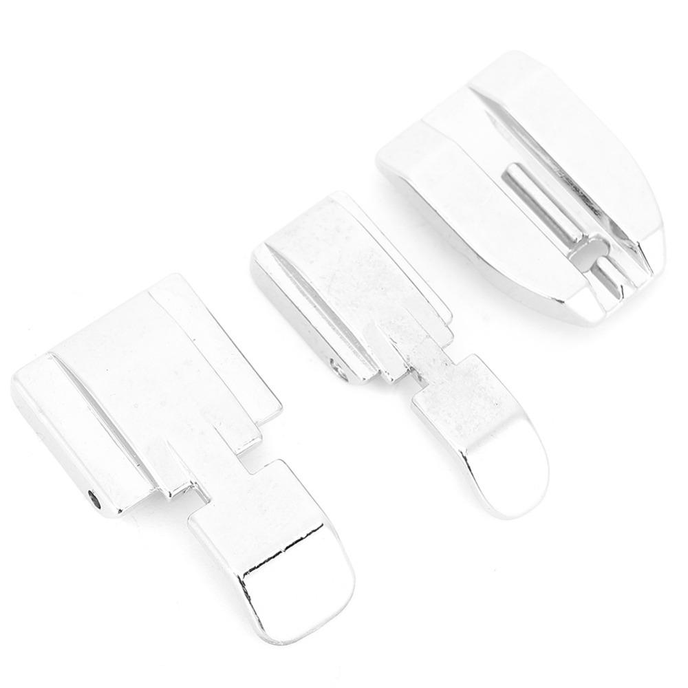 3pcs Silver Color Zipper Presser Foot Stainless Steel Zipper Foot Set Zipper Foot  Home Sewing