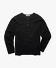 POLYGRAM Waffle Raglan Henley Neck Long Sleeve - 5 Colors