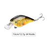 6 Colors 7.6cm  12.7g Available  Artificial Bait Crank Hard Plastic Fishing Lures