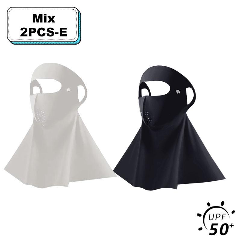 UPF50+ Sonnenschutzmaske Mode 3D Eisseide Anti-UV Halstuch Sonnenschutz Staubdicht Sonnenblende Gesichtsmaske Outdoor