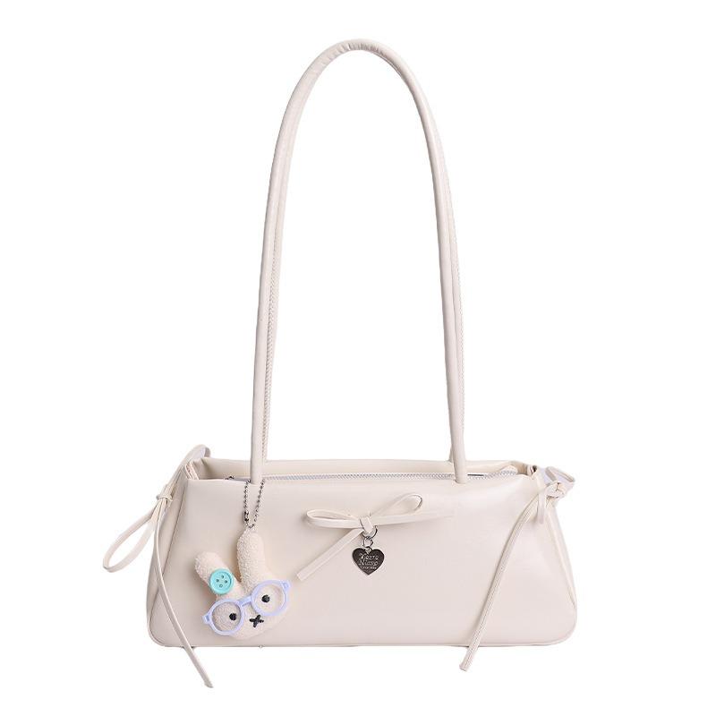 Borsa Baguette Monospalla Sottospalla da Donna di Grande Capacità con Design a Fiocco Casual e Semplice per il Pendolarismo