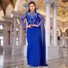 Women's Fashion Slim-fit Rhinestone Shawl Dress - Elegant European & American Style