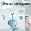 Punch-free Easy-to-clean Shower Soap Box Leaf-shaped Self-draining Soap Holder Bathroom with Suction Cup Soap Dish