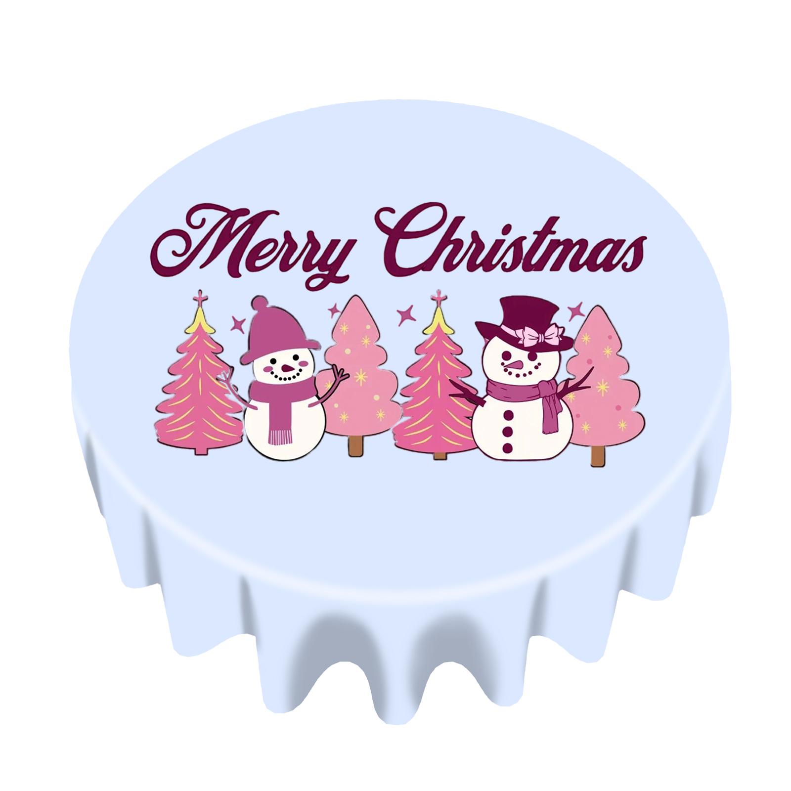 

Рождественская скатерть прямоугольная с прямым краем One Size