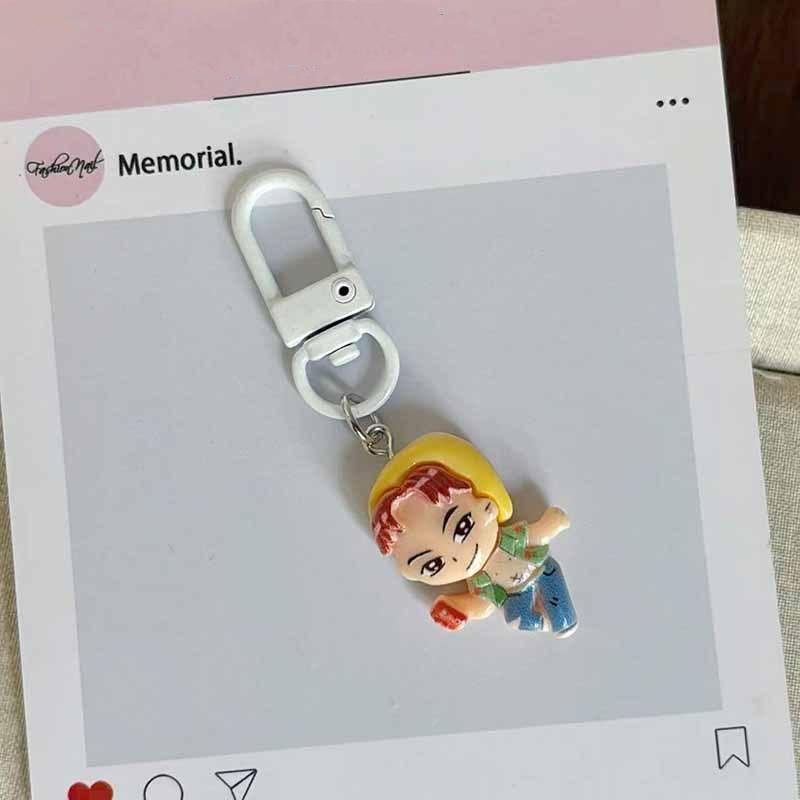 4/8 Stück Niedlicher Kpop Dämonenjäger Schlüsselanhänger Cartoon Anime Harzpuppe Dekorativer Anhänger Rucksackdekoration Schmuckzubehör Geschenk
