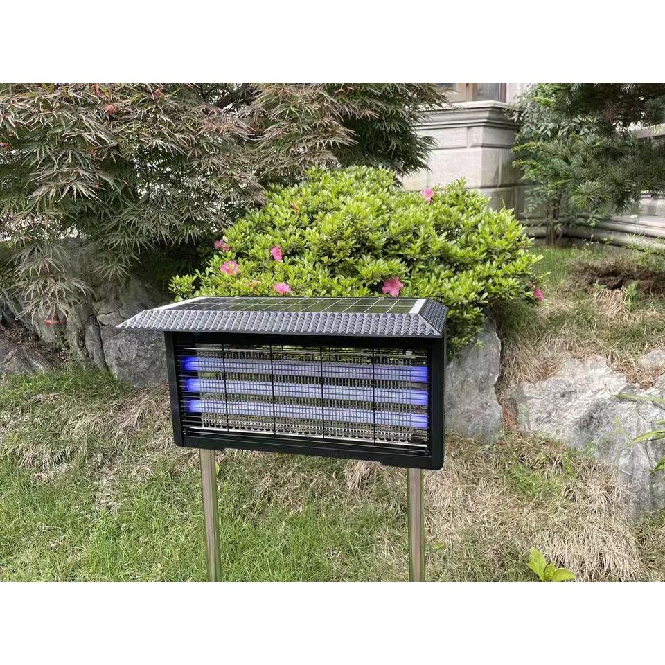 Outdoor Automatic Anti-Mosquito Lamp Waterproof Solar Mosquito Killer Light Courtyard Farm Large Insect Killer Artifact