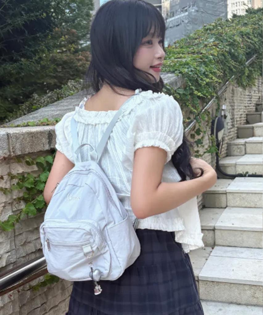 Bymoss Poka Mini Backpack Black Gray