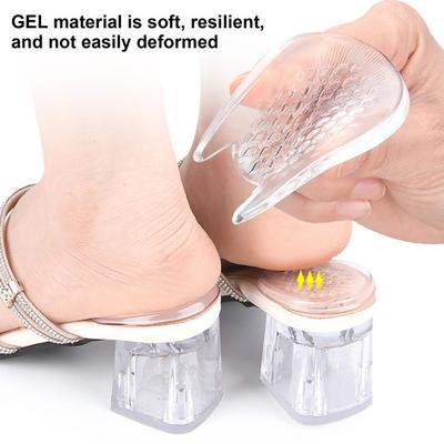 1 Paar Gel Fersenpolster Fußschmerzlinderung Waschbar Wiederverwendbar Selbstklebend Stoßdämpfend High Heel Schuhe Rutschfest Fersenpolster Polsterung