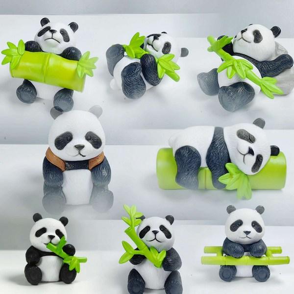 Pandafigur minifigursett med 8,koreansk bil iht