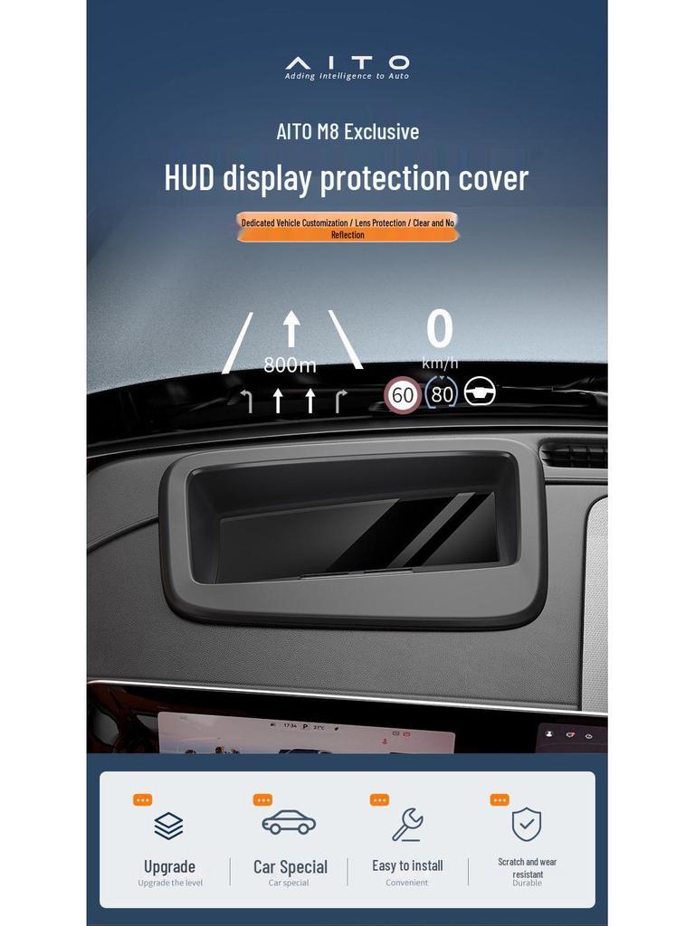 Wenjie M8 Head-Up Display Protective Cover - Anti-Scratch & Anti-Friction Interior Accessory