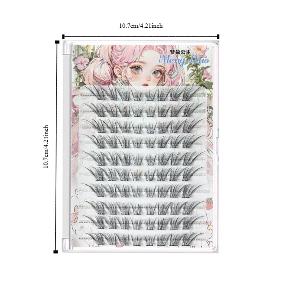 Self Adhesive/Without Glue 80 Clusters False Eyelashes Anime Style False Eyelashes  Daily/Party