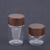Mini Glass Bottles Airtight Jars for Kitchen Storage Coffee Beans Spices Candy Refillable Portable for Camping Picnic Office